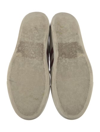 Bally Leather Colorblock Pattern Flats