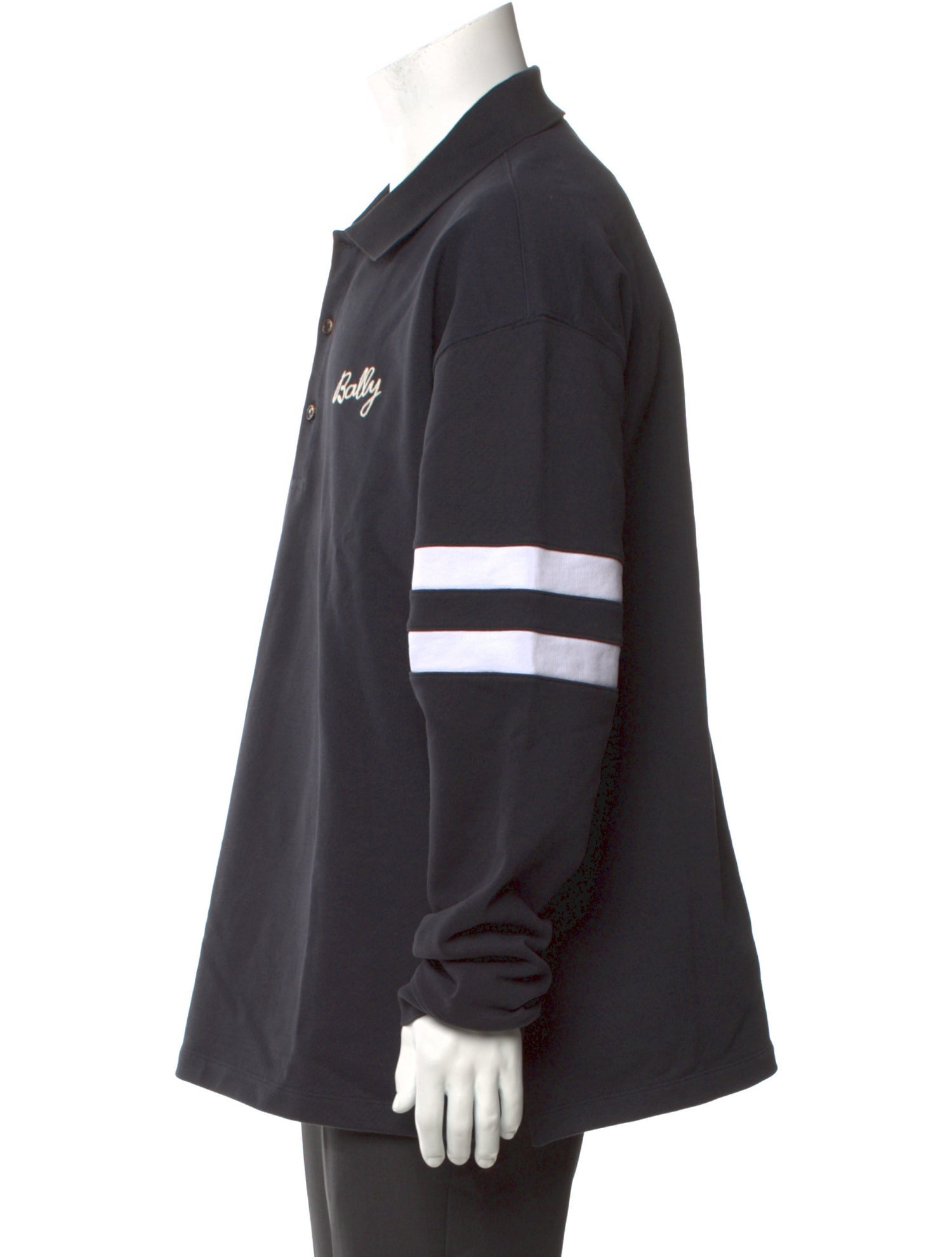 Bally Collar Long Sleeve Polo Shirt