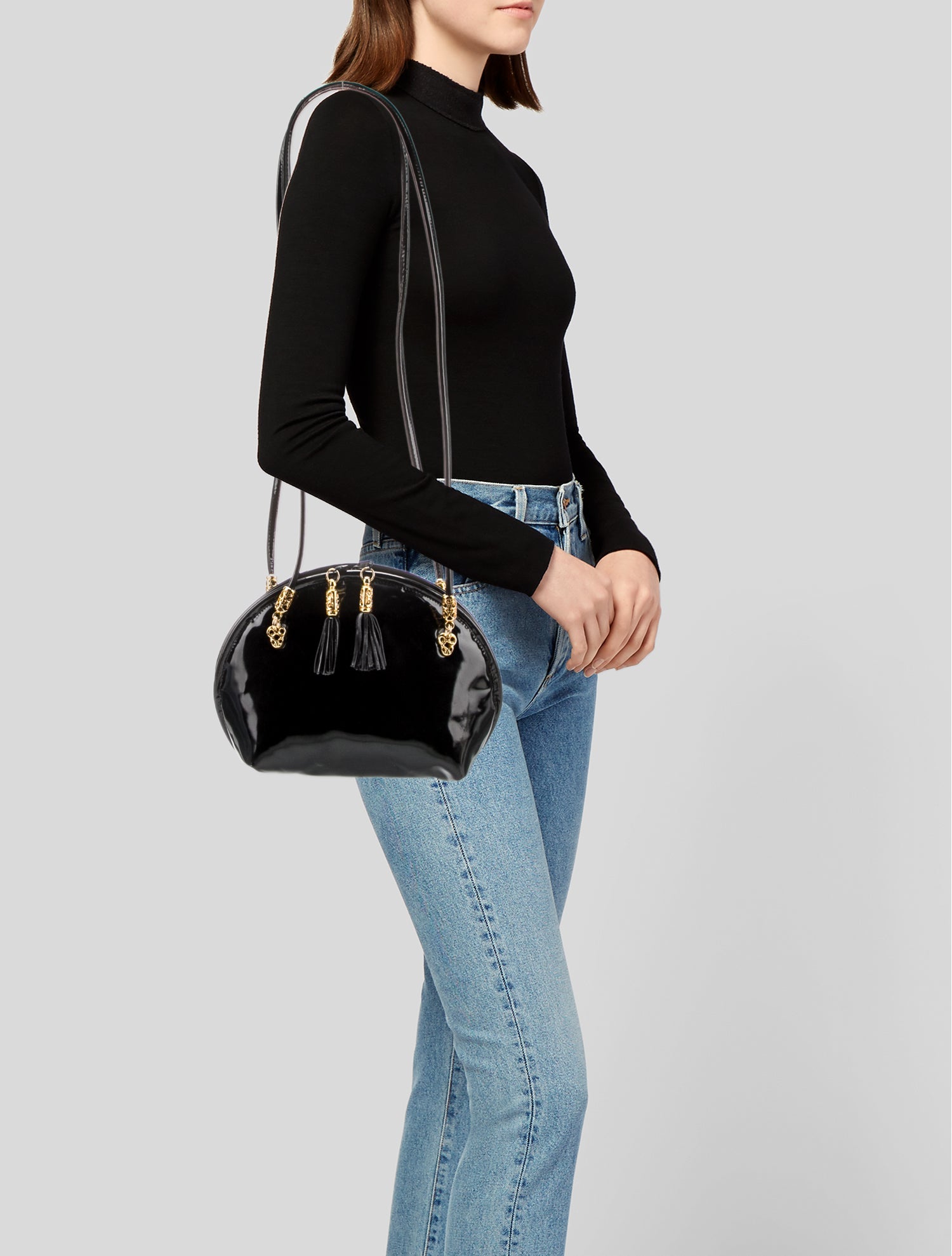 Bally Patent Leather Bucket Bag