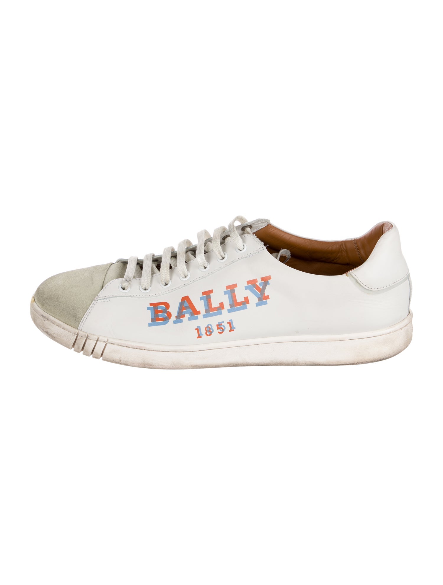 Bally Leather Printed Sneakers