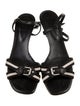 Bally Leather Colorblock Pattern Sandals