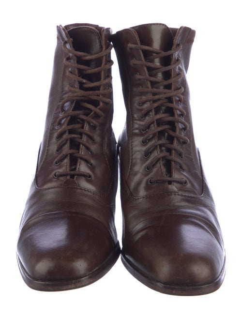 Bally Leather Combat Boots