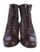 Bally Leather Combat Boots