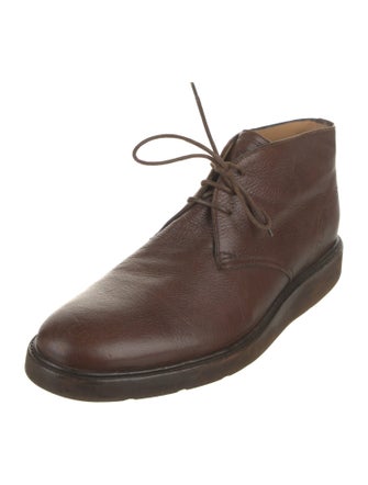 Bally Leather Lace-Up Boots