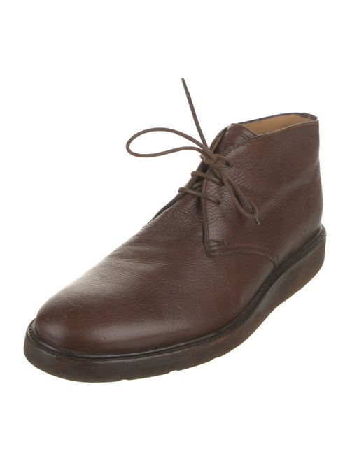 Bally Leather Lace-Up Boots