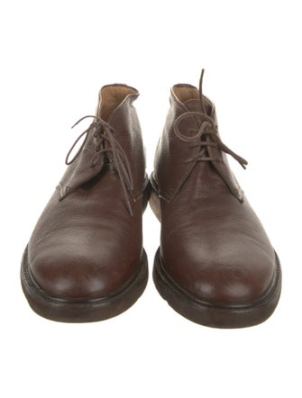 Bally Leather Lace-Up Boots