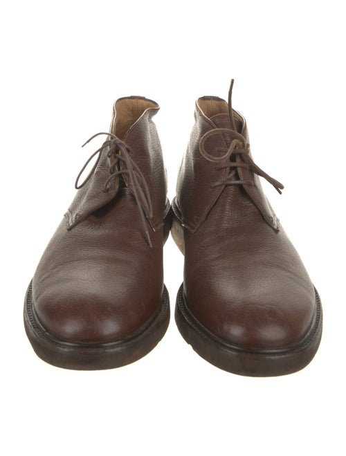 Bally Leather Lace-Up Boots