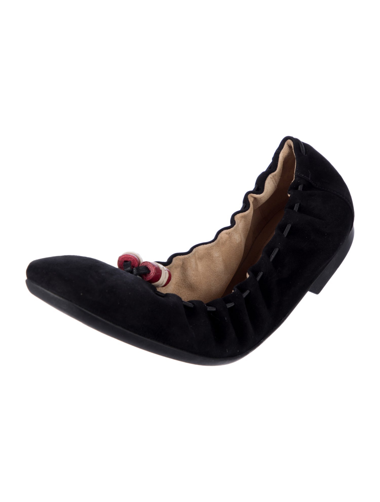 Bally Suede Ballet Flats