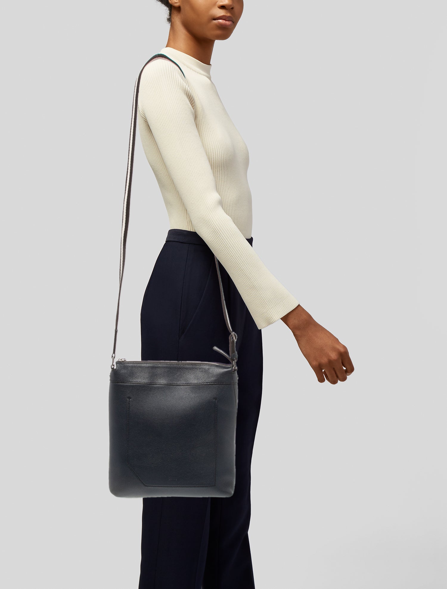 Bally Leather Messenger Bag