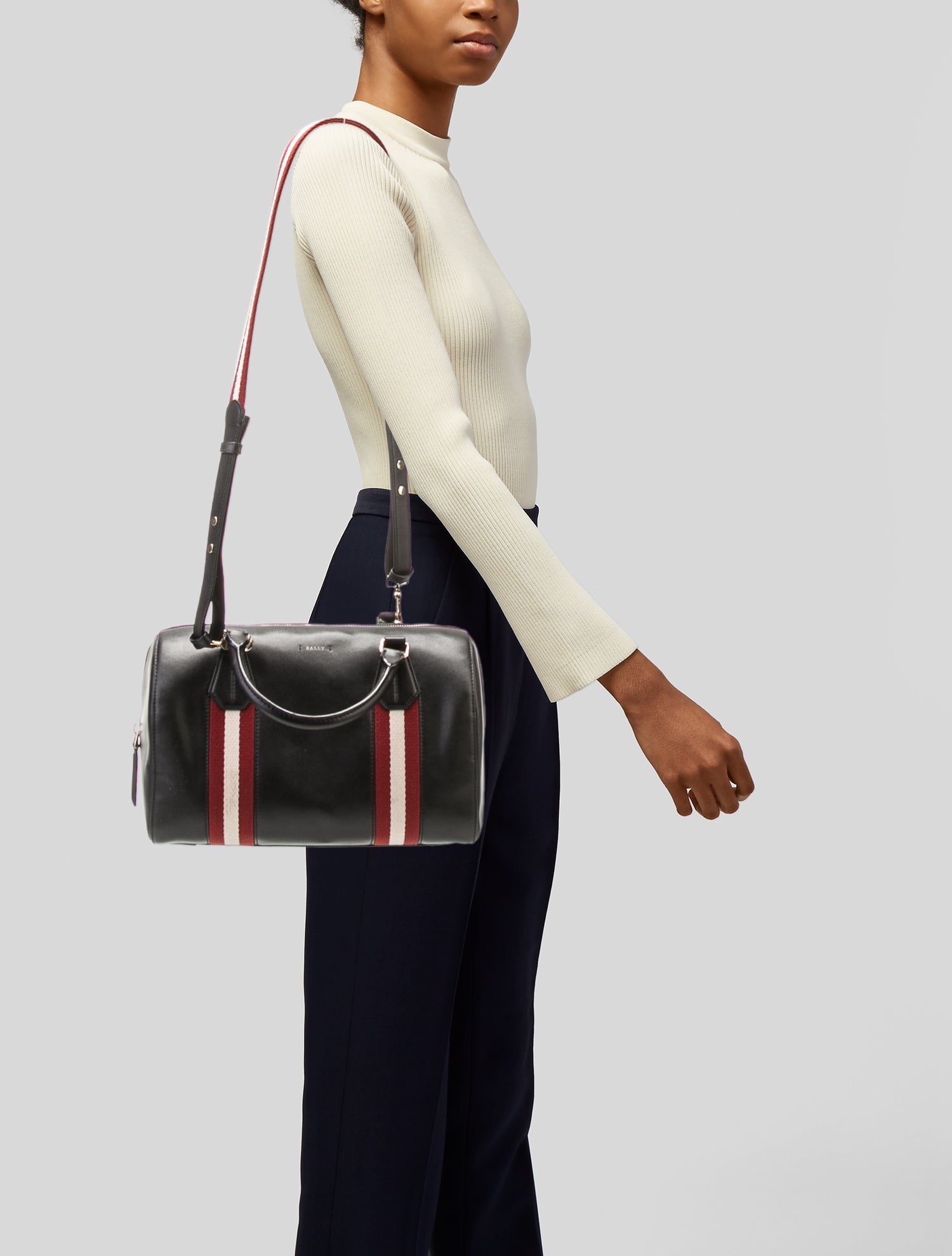 Bally Leather Top Handle Bag