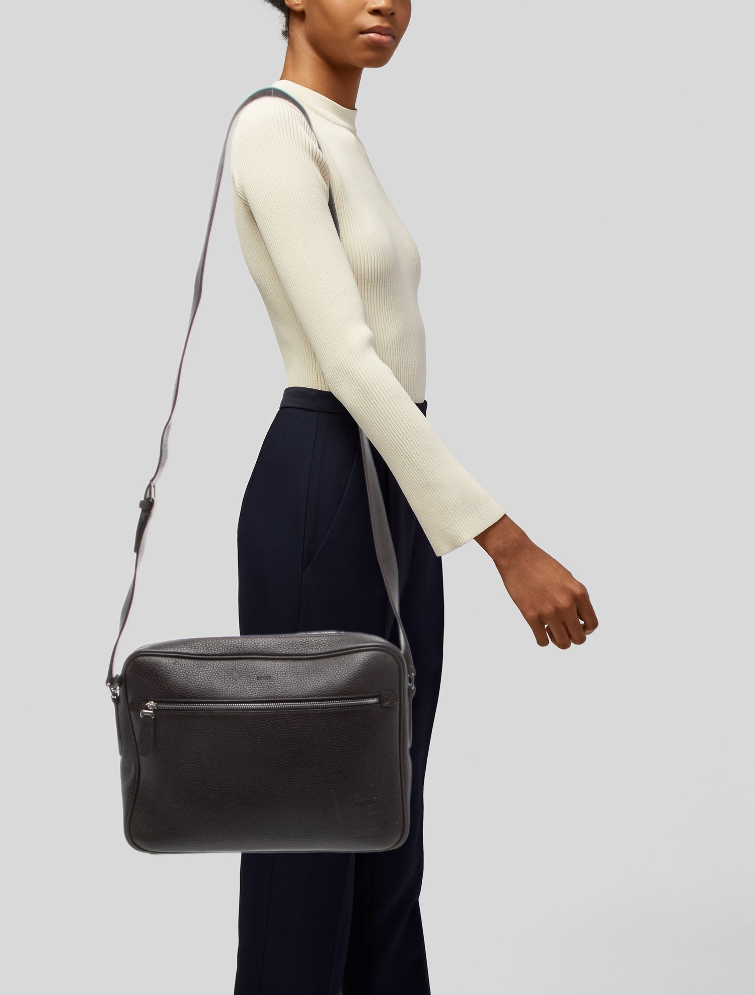 Bally Leather Messenger Bag