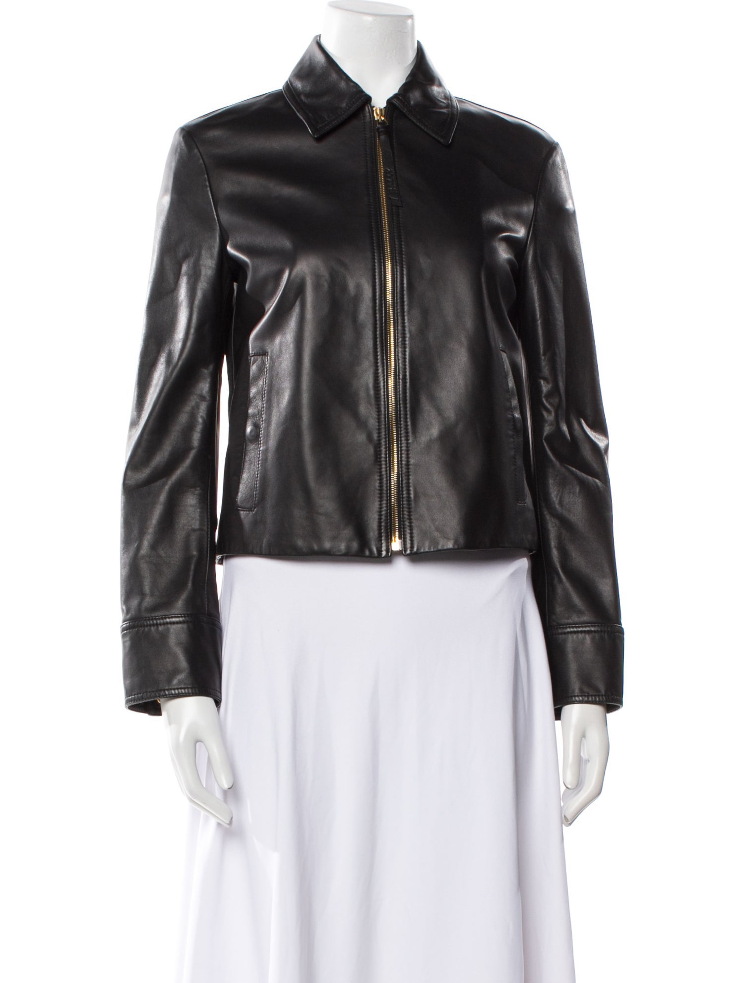 Bally Leather Biker Jacket