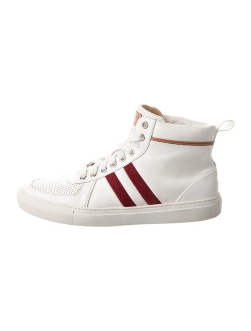 Bally Leather Striped Sneakers