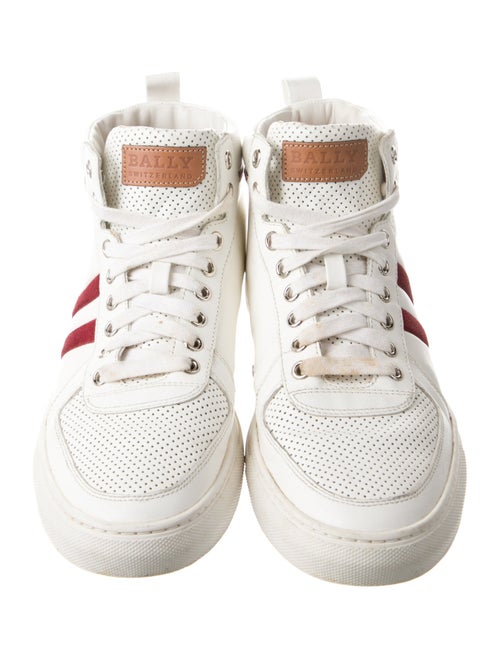 Bally Leather Striped Sneakers
