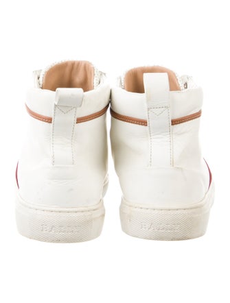 Bally Leather Striped Sneakers