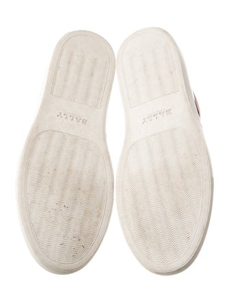 Bally Leather Striped Sneakers