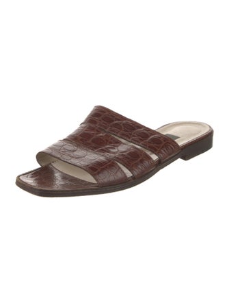 Bally Leather Slides