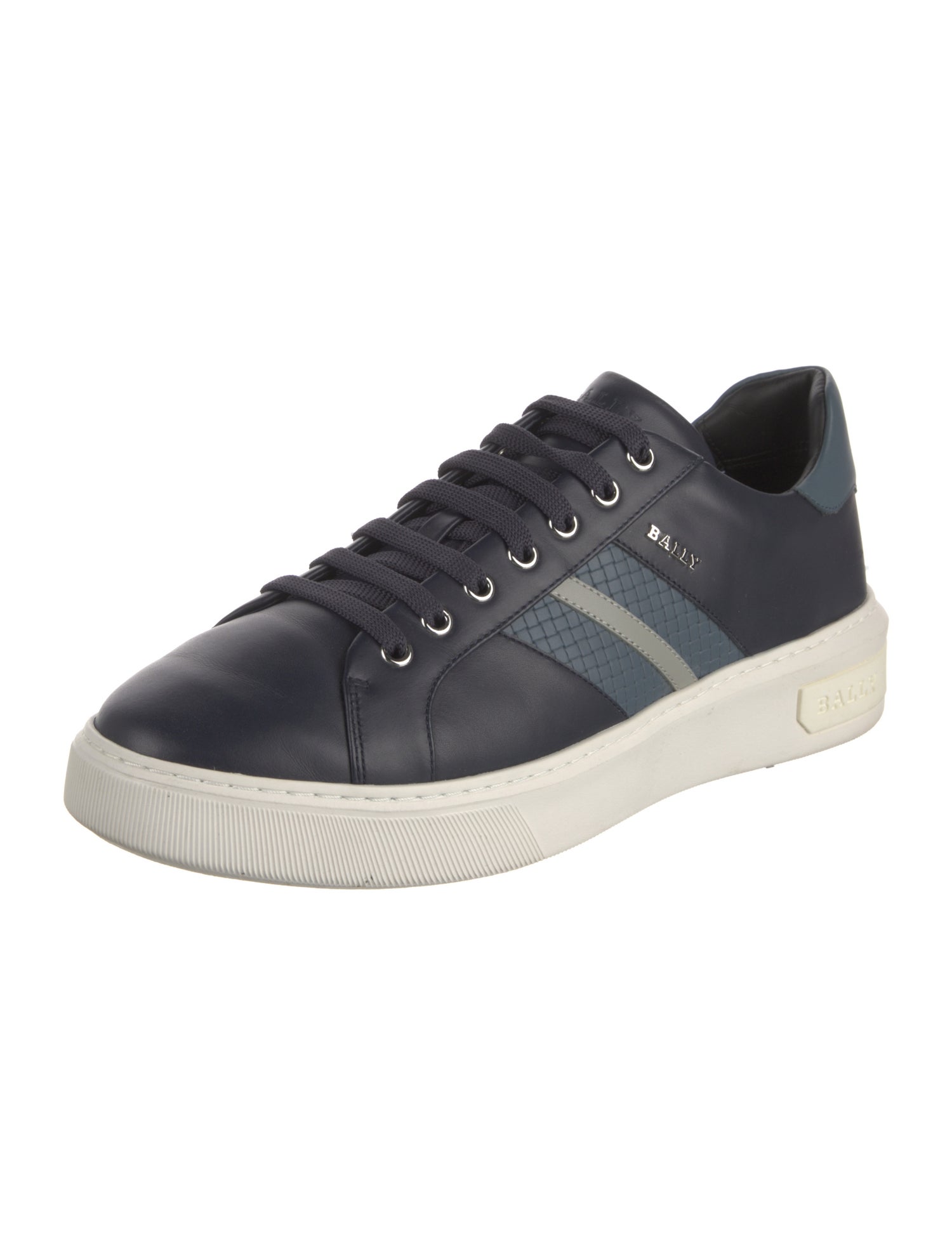 Bally Leather Striped Sneakers