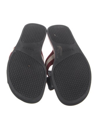 Bally Leather Printed Slides