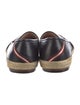 Bally Leather Embroidered Accent Espadrilles
