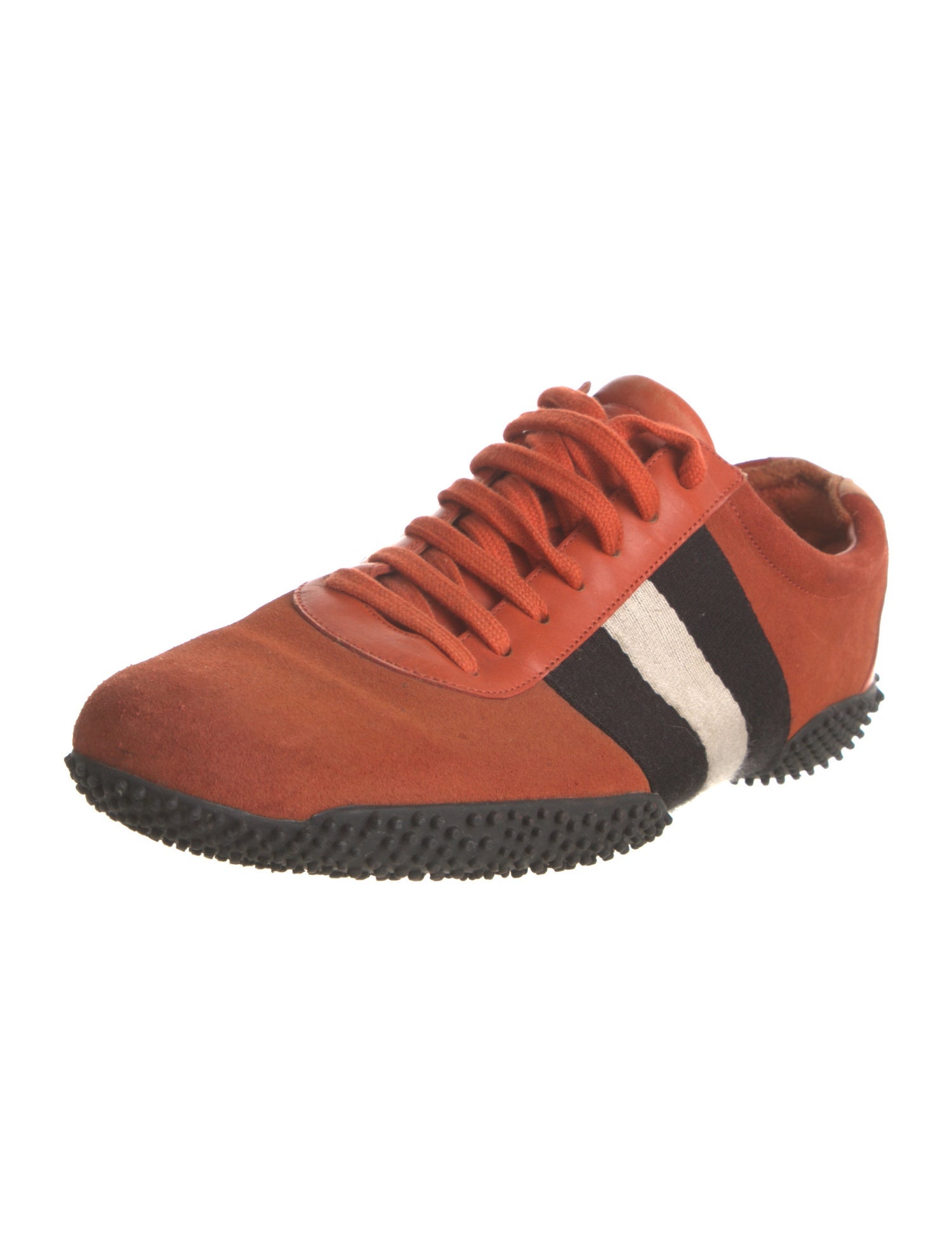 Bally Suede Striped Sneakers