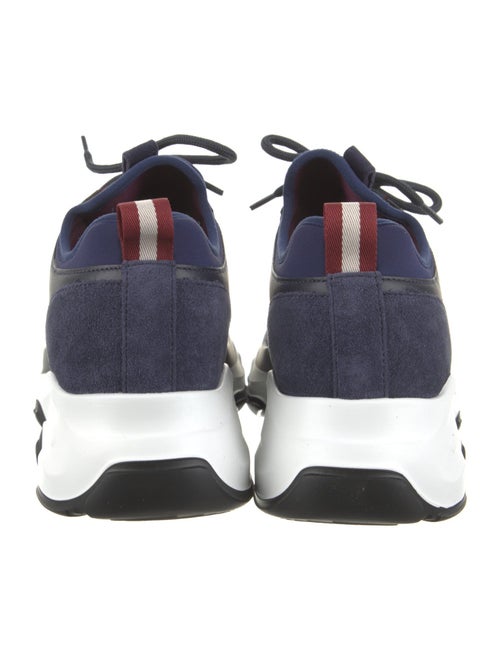 Bally Leather Colorblock Pattern Athletic Sneakers