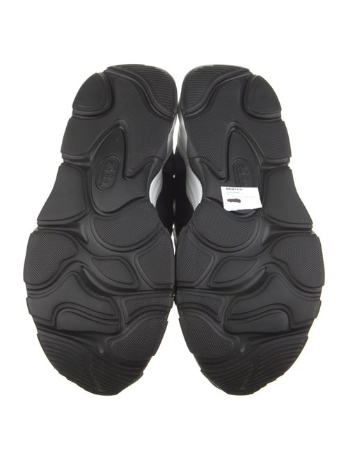 Bally Leather Colorblock Pattern Athletic Sneakers