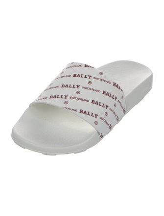 Bally Leather Printed Slides
