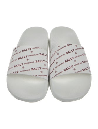 Bally Leather Printed Slides