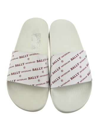 Bally Leather Printed Slides