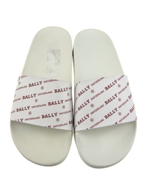 Bally Leather Printed Slides