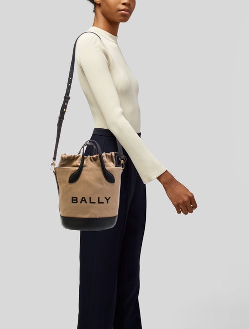 Bally Canvas Bucket Bag