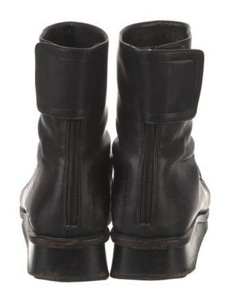 Bally Leather Combat Boots