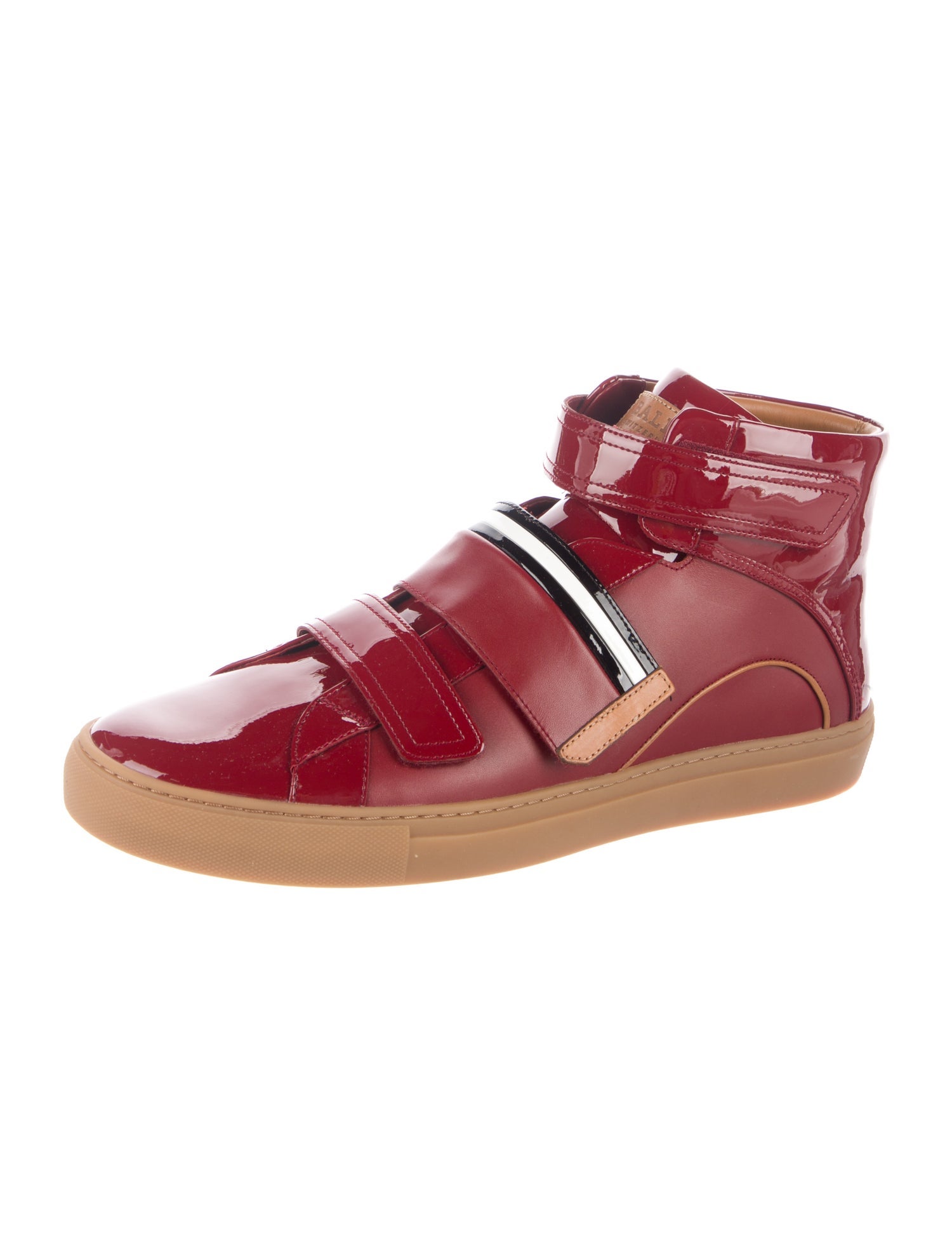Bally Patent Leather Printed Sneakers