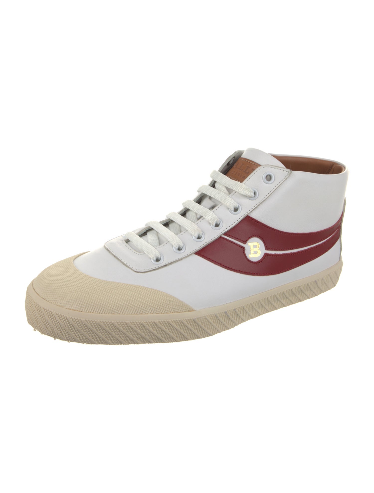 Bally Leather Printed Sneakers