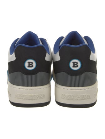 Bally Leather Colorblock Pattern Sneakers