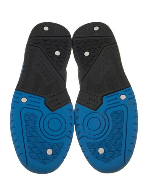 Bally Leather Colorblock Pattern Sneakers