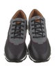 Bally Leather Colorblock Pattern Sneakers