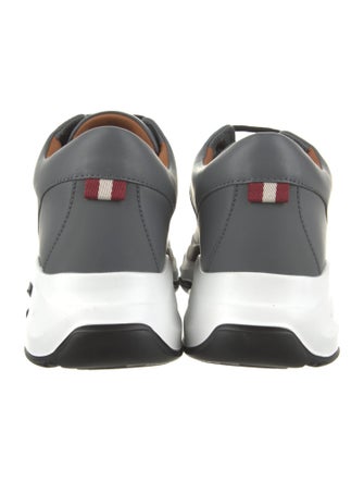 Bally Leather Colorblock Pattern Sneakers