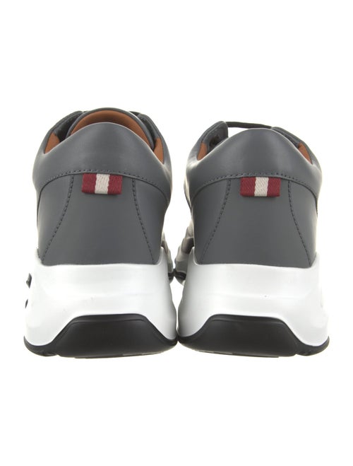 Bally Leather Colorblock Pattern Sneakers