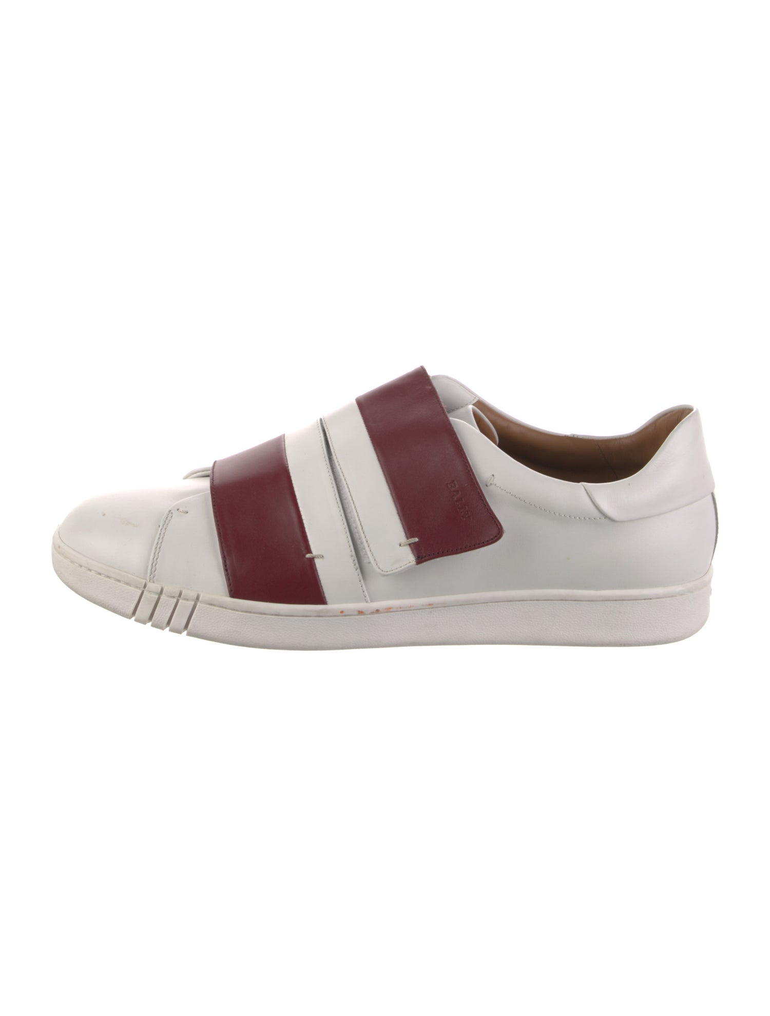 Bally Leather Colorblock Pattern Sneakers