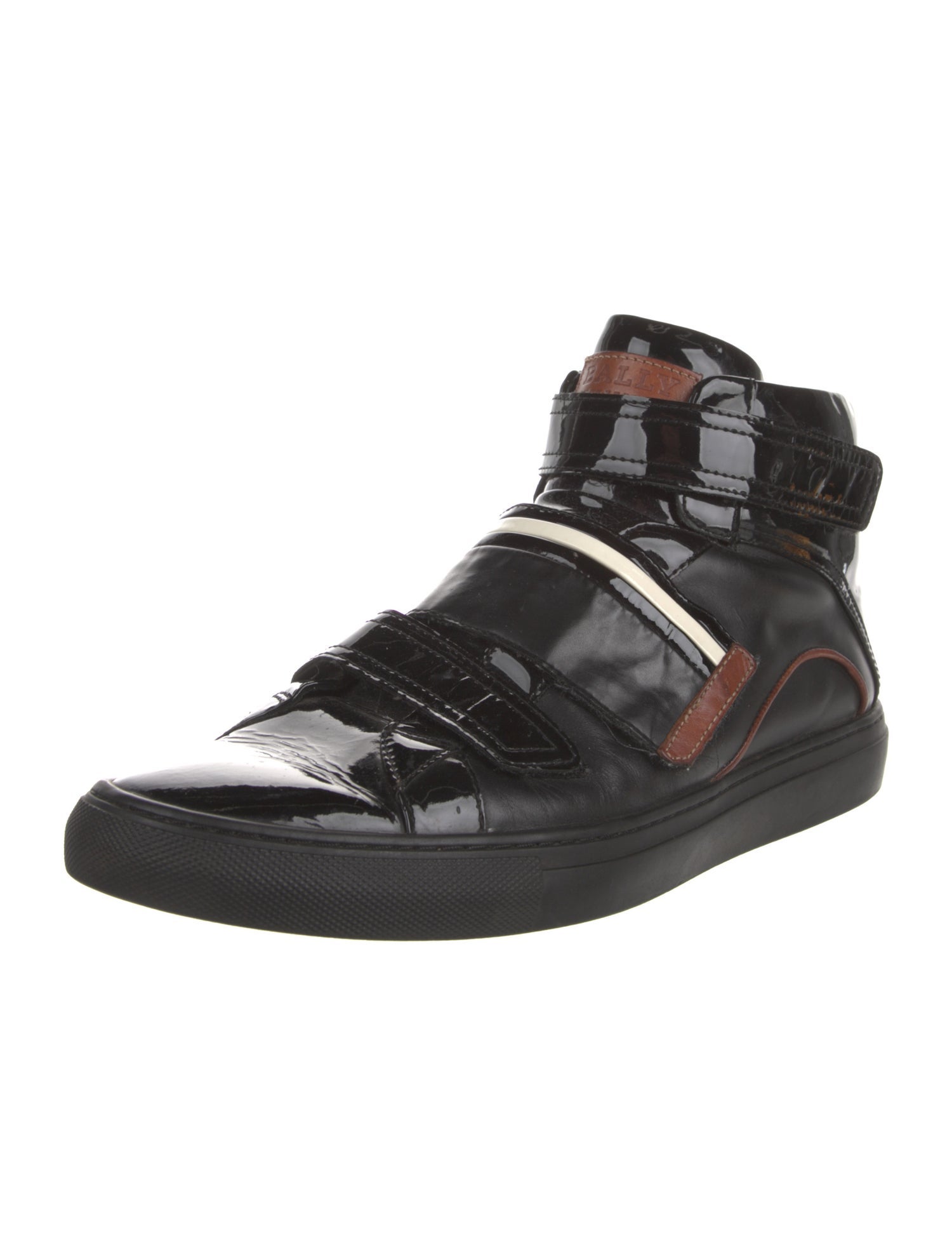 Bally Patent Leather Printed Sneakers