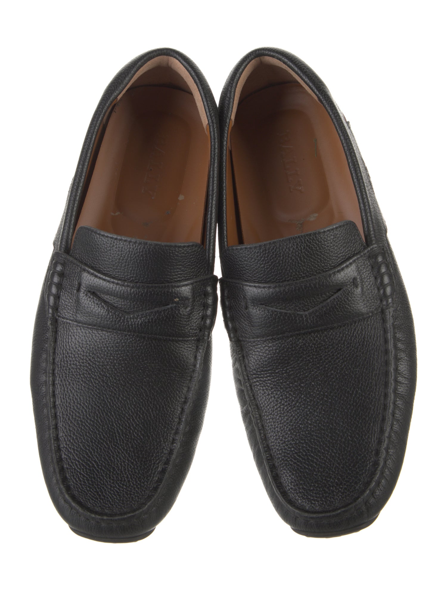 Bally Leather Striped Drivers