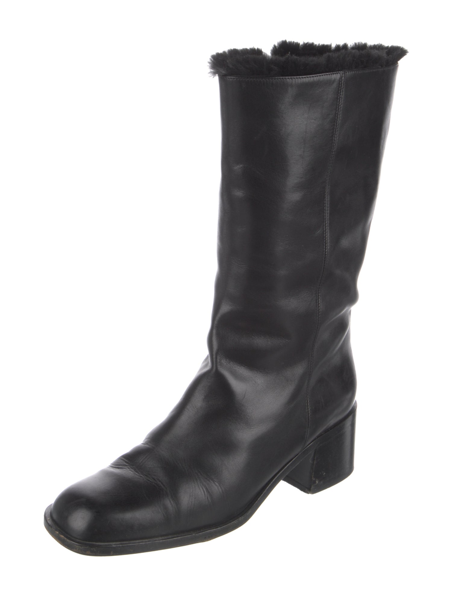 Bally Leather Rain Boots