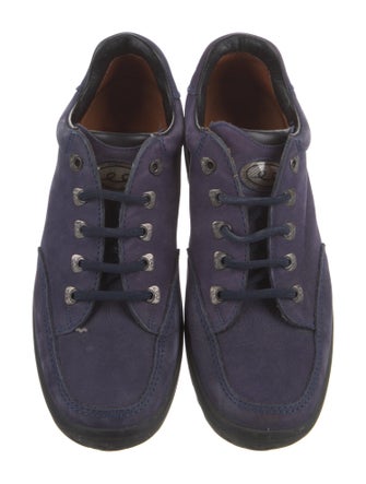 Bally Suede Leather Trim Embellishment Sneakers