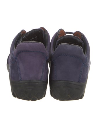 Bally Suede Leather Trim Embellishment Sneakers