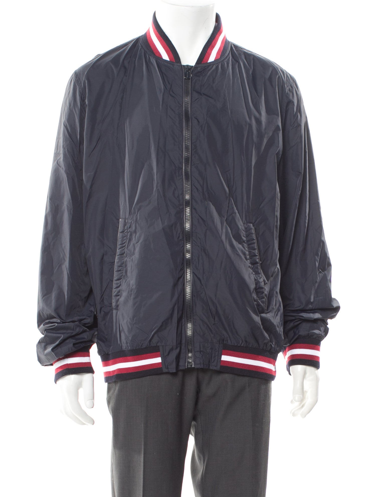 Bally Striped Bomber Jacket
