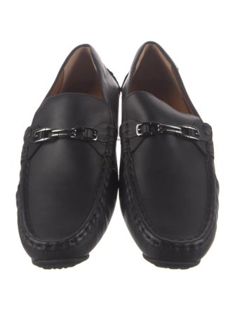 Bally Leather Cutout Accent Drivers