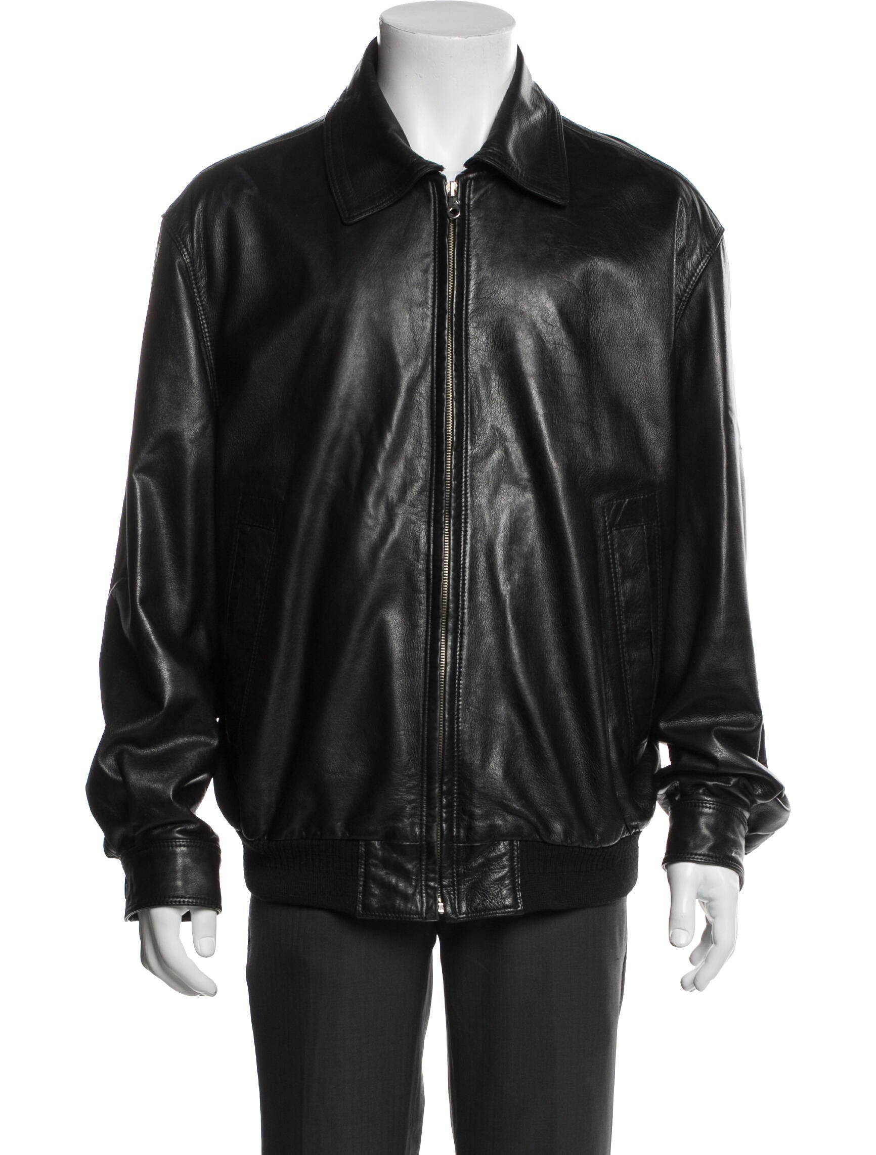 Bally Leather Bomber Jacket