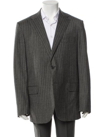 Bally Wool Striped Blazer